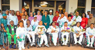 First Lady Oluremi Tinubu Receives 2024 Paralympians