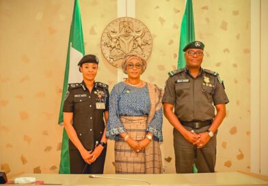 Photo News: First Lady Oluremi Tinubu Decorates Promoted Officers in Her Office