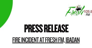 Fire Guts Fresh FM Head Office in Ibadan