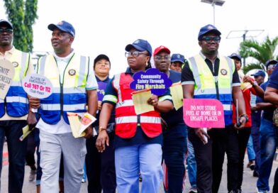 Lagos State Fire and Rescue Service Inaugurates Fire Marshal Club, Leads Safety Walk to Strengthen Community Fire Prevention