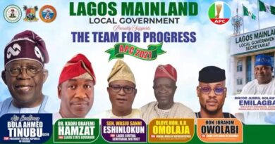 MAYOR (DR.) JUBRIL KOLAWOLE EMILAGBA LEADS LAGOS MAINLAND SUPPORT FOR APC TEAM FOR PROGRESS 2027