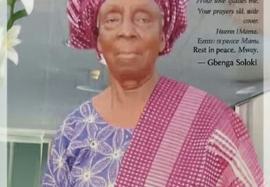 GBENGA SOLOKI, EXECUTIVE DIRECTOR CAIDOV, REMEMBERS MOTHER SIX MONTHS AFTER HER DEMISE GBENGA SOLOKI, EXECUTIVE DIRECTOR CAIDOV, REMEMBERS MOTHER SIX MONTHS AFTER HER DEMISE