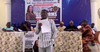 Akindele, Falade Urge Beneficiaries to Excel as Mosan-Okunola LCDA Distributes Free GCE Forms