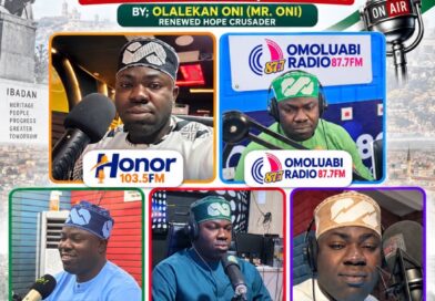 RENEWED HOPE MEDIA CRUSADE: OLALEKAN ONI TAKES TINUBU’S SCORECARD TO IBADAN AIRWAVES, REACHES OVER 120,000 LISTENERS RENEWED HOPE MEDIA CRUSADE: OLALEKAN ONI TAKES TINUBU’S SCORECARD TO IBADAN AIRWAVES, REACHES OVER 120,000 LISTENERS