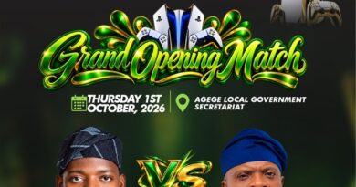 Agege LG Launches FC27 PS5 Tournament With N1.75m Prize Pool As Chairmen Obasa, Odunmbaku Set For Opening Match Agege LG Launches FC27 PS5 Tournament With N1.75m Prize Pool As Chairmen Obasa, Odunmbaku Set For Opening Match