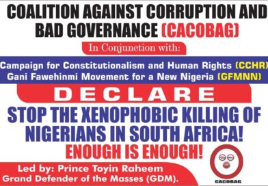 AN OPEN PROTEST LETTER: STOP KILLING OF NIGERIANS IN SOUTH AFRICA AN OPEN PROTEST LETTER: STOP KILLING OF NIGERIANS IN SOUTH AFRICA